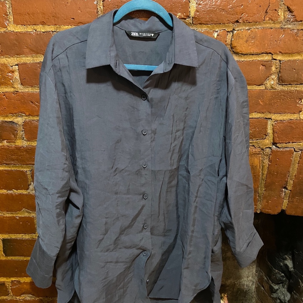 Zara long oversized shirt